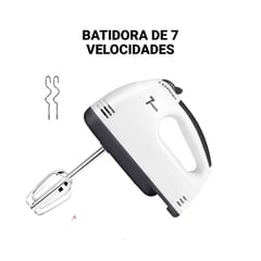 GENERICO - Batidora de Mano 7 Velocidades Eléctrico de Repostería