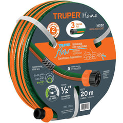 TRUPER - Manguera de riego expandible reforzada 12x20m