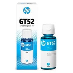 HP - Botella de Tinta GT52 M0H54AL Cyan Original