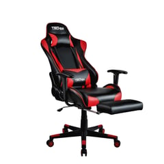 TECHNISPORT - Silla Gamer Clasic Rojo con Reposapies Reclinación 180°