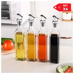 INSPIRA - Dispensador de aceite y especias de cocina aleatorio Set x4