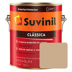 SUVINIL - Pintura Látex Clásica Mate Aterciopelado Gamuza Lata x 3.6 L