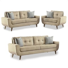 FABIANI HOME - Sala Vintage Mango 3-2-1 Cuerpos Beige