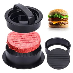 ELMEJORPRECIO - Juego De Moldes Para Hamburguesa Casera Mini Burger Rellenas 3 en 1