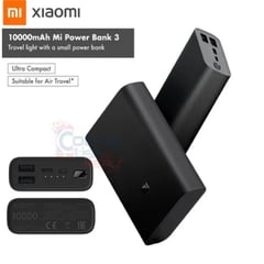 XIAOMI - Power Bank 3 Ultra Compact 10000mah USB