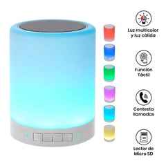 CC GROUP - Parlante Lámpara Portátil Bluetooth Cambia de Color