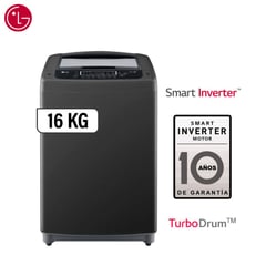 LG - Lavadora 16 kg carga superior Smart Inverter con TurboDrum- WT16BPB