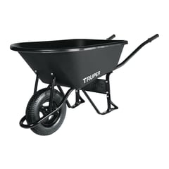 TRUPER - Carretilla Buggy 120 Litros 6 Ft3 580 Kg Tolva De Plastico