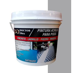 DO DOCTOR OBRA - PINTURA PARA PISOS GRIS PLATA 1 GALÓN