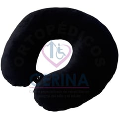 GENERICO - Almohada para cuello cojin cervical para viaje color negro