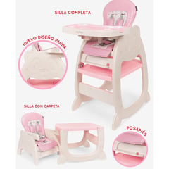 GENERICO - Silla Comedor Para Bebé Carpeta Escritorio Mesa Rosa