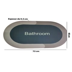 IMPORTADO - Alfombra de baño absorbente para ducha anti deslizante Aleatorio