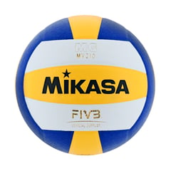 MIKASA - PELOTA DE VOLEY MV210 FIVB CUERO TALLA 5.