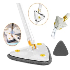 ELMEJORPRECIO - Trapeador Triangular De Microfibra Multiusos Blanco