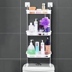 GENERICO - Estante Organizador para Baño y Cocina 3 Niveles GRIS