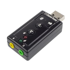 OEM - Tarjeta De Sonido Externo 7.1 USB Audio 3D Adaptador 3.5 Jac