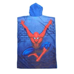 GENERICO - TOALLA PONCHO CORDANO NIÑOS 9 A 11 AÑOS TALLA S SPIDER