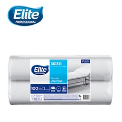 ELITE - Sabanilla papel una hoja 100 metros 2 rollos PLUS