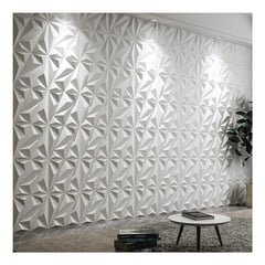 GENERICO - Tapiz Mural Elegante En 3D DE PVC Duro Decorativa Blanca YLS13