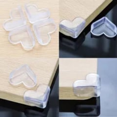 GENERICO - Protector de Esquinas para Bebes Muebles Transparente x4