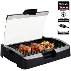 THOMAS - Parrilla Eléctrica Antiadherente Grill TH224 Negro