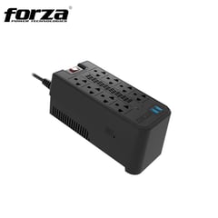 FORZA - Estabilizador 1200VA FVR-1222USB 600W 2USB 8 Tomas 220V