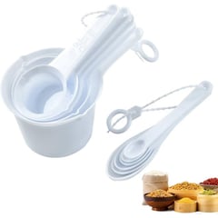 GENERICO - set de Cucharas y tazas Medidoras Para Repostería Set de 11 Pcs