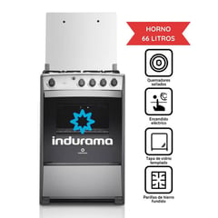 INDURAMA - Cocina a Gas Coruña QZ 4 Hornillas