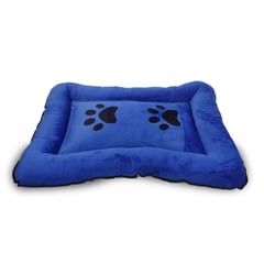 GENERICO - Colchoneta Cama para Perros L 60x80cm Azul