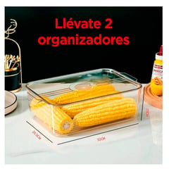 GENERICO - Caja de Cocina para Refrigadora con Tapa x2