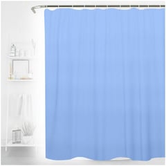 MINARI - Cortina de Baño Impermeable Accesorio para Ducha 180x180cm Celeste 50V