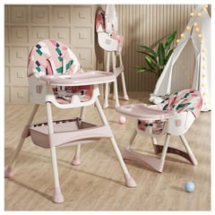 BABYKISS - SILLA DE COMER PLEGABLE COLOR ROSADO