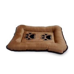 GENERICO - Colchoneta Cama para Perros L 60x80cm Marrón