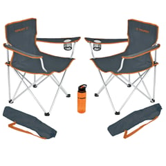 TRUPER - Silla de playa camping portátil plegable 2 unidades,