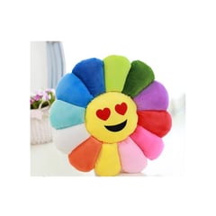 GENERICO - Cojin 45cm Girasol Emojis Enamorado Besito Picaro Lengua