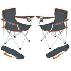 TRUPER - Silla de playa camping portátil plegable 2 unidades,