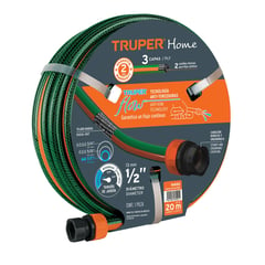 TRUPER - Manguera 1/2" Reforzada 3 Capas 20 Mts.