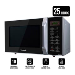 PANASONIC - MICROONDAS 25L SILVER NN-SB34HMRPK