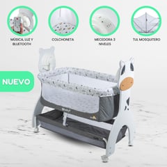 EBABY - Cuna Colecho para Bebe «AURA» Gray