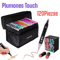 OEM - Set de 120Plumones TOUCH Doble Punto Marcadores de Arte