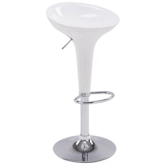 JUST HOME COLLECTION - Silla Bar Tulipa Blanco