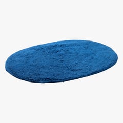 CASA BONITA - Piso de Baño Ovalado 45x60cm Azul