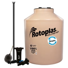 ROTOPLAS - Tanque de Agua 1100L Arena + Accesorios