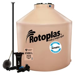ROTOPLAS - Tanque de Agua 2500L + Accesorios