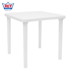 REYPLAST - Mesa Cuadrada Kina Blanca 73x73cm