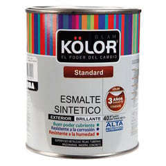 KOLOR - Esmalte sintético Estándar caoba 1/4 gl