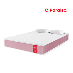 PARAISO - Colchón Paraíso Medallón Ergosoft 2 Plazas + 2 Almohadas + Protector