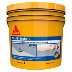 SIKA - Impermeabilizante para Techos y Coberturas fill Techo-3 Gris x 4L