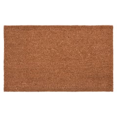 JUST HOME COLLECTION - Felpudo Rectangular Natural Plain 45x75cm Café