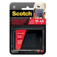 3M - Sujetador Velcro Extra Fuerte Scotch 25.4 mm. x 76.2 mm.